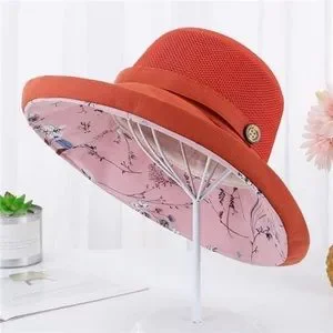 WOMEN Mesh Sun Hats Summer Orange-red MESSUEN Sun Hat Women Men Baseball Caps Woman Hat Summer  main image 4